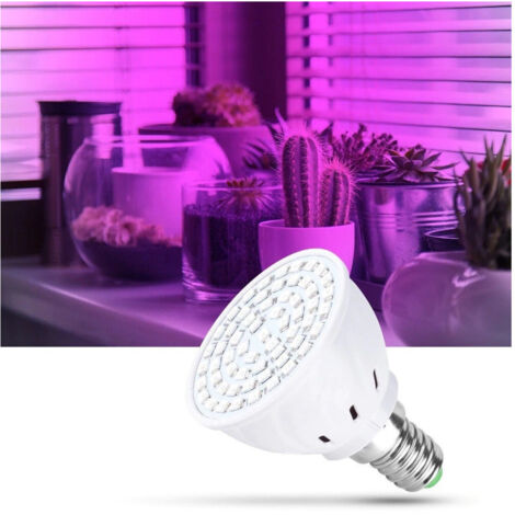 TrAdE Shop Traesio - Lampadina Led Smd Lampada 2w Per Coltivazione Piante Fiori Idroponica E14 E27 - -E27-