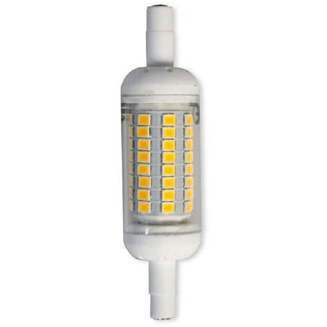TrAdE Shop Traesio - Lampadina Led Smd R7s 6 Watt Lampada Ricambi Fari Luce 6500k 4000k 3000k 78mm - -Bianco Caldo -