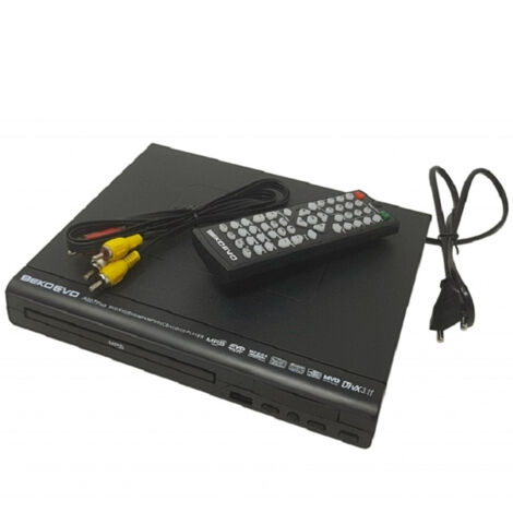 TrAdE Shop Traesio - Lettore Dvd Video Evd Mvd Dvdr Cd Jpeg Mp4 Mp3 Mp5 Wma Rca Usb Telecomando -