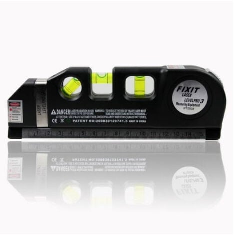 TrAdE Shop Traesio - Livella Laser Metro Multifunzione Pro 3 Bolle Multifunzione 3 Bolle Fai Da Te -