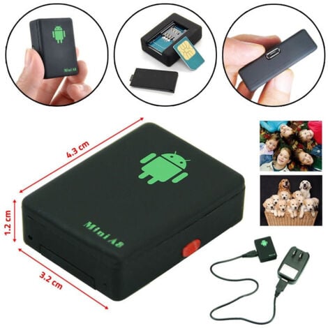 TrAdE Shop Traesio - Localizzatore Satellitare Gps Mini A8 Gsm Antifurto Sos Tracker Ascolto Vocale -