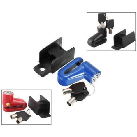 TrAdE Shop Traesio - Lucchetto Bloccadisco Blocca Disco In Acciaio Per Da Moto Scooter Bici Antifurto -