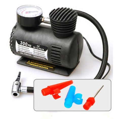 TrAdE Shop Traesio - Mini Compressore Portatile Canotti Auto Salvagenti 12v Per Auto Bici Moto -