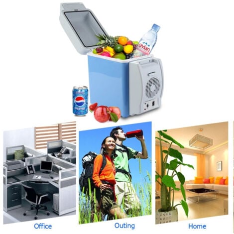 TrAdE Shop Traesio - Mini Frigorifero Frigo Portatile 7,5 Litri 12v Scaldavivande Auto Barca Camper -