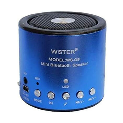 TrAdE Shop Traesio - Mini Speacker Cassa Bluetooth Portatile Con Radio Mp3 Wsq9 Per Smartphone Da 5w -