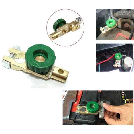 TrAdE Shop Traesio - Morsetto Staccabatteria Antifurto Stacca Batteria Auto Barca Camper 12/24v -