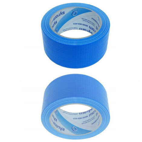 TrAdE Shop Traesio - Nastro Americano Blu Telato Resistente 50 Mm X 25 Mt Sigilla Ripara Imballa -
