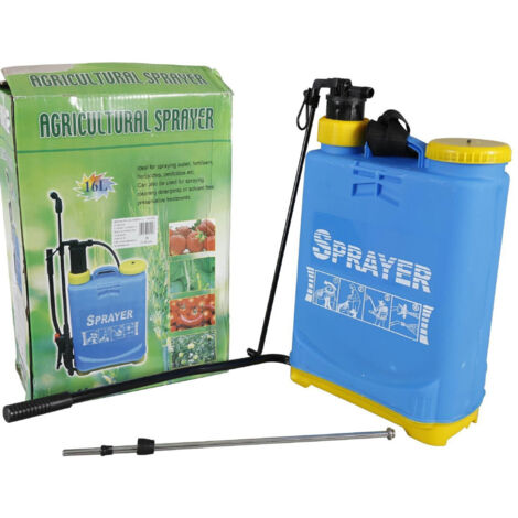 TrAdE Shop Traesio - Nebulizzatore A Spalla 16 Lt Spruzzatore Zaino Irroratrice Spruzzatore A Pompa -