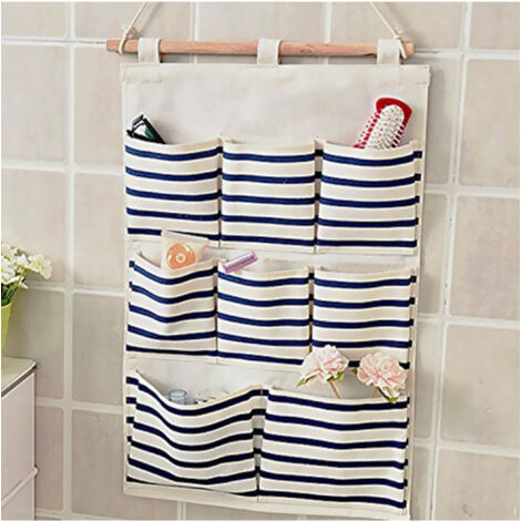 TrAdE Shop Traesio - Organizer Borsa Portaoggetti Porta Oggetti Da Parete 8 Tasche Da Appendere -