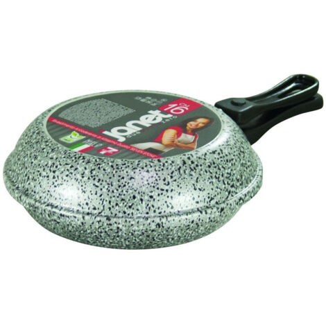 TrAdE Shop Traesio - Padella Fornetto Alto Doppio 16cm Antiaderente Chiusura Ermetica Manici Ergonomici 041071m -