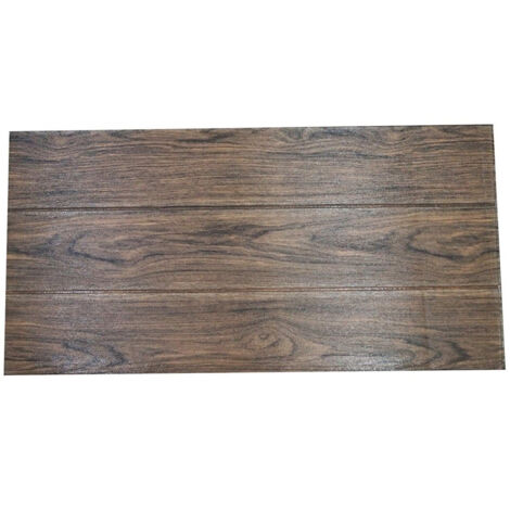 Trade Shop Traesio – Pannello 77x70cm effetto legno scuro – Carta parati PVC parquet 3D adesiva – Lavabile e verniciabile per interni