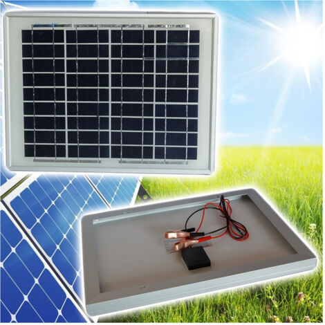 KIT FOTOVOLTAICO PANNELLO SOLARE SILICIO 30W BATTERIA 12V 20AMP REGOLATORE 30A