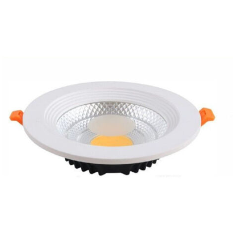 TrAdE Shop Traesio - Pannello Led Cob Incasso Slim Faretto 15 Watt Luce 6500k 3000k 4000k - -Bianco Naturale      -