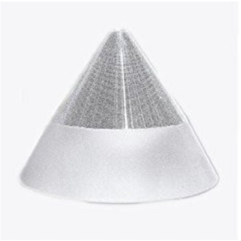 TrAdE Shop Traesio - Pendente Lampada Lampadario Conico Bianco Acciaio A Soffitto Luce Led Applique Design -