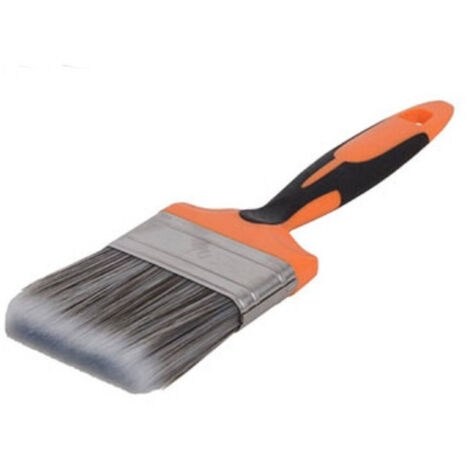 TrAdE Shop Traesio - Pennello Piatto 70 Mm Pennellessa Manico Antiscivolo Per Pitturare Verniciare -