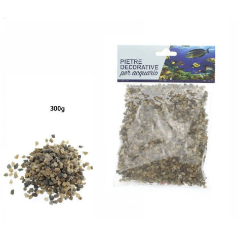 TrAdE Shop Traesio - Pietre Ciottoli Sassi Ghiaia Decorativa Acquario 300gr Decorazione Decoro 70257 -