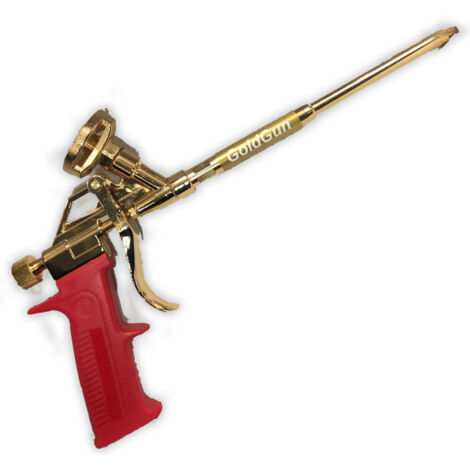 TrAdE Shop Traesio - Pistola Per Schiuma Poliuretanica Erogatore Con Attacco Universale G116 Goldgun -