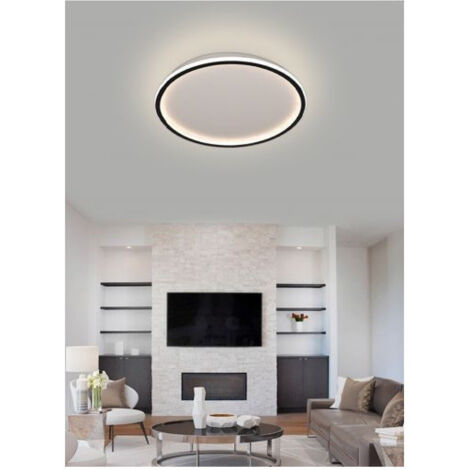 TrAdE Shop Traesio - Plafoniera A Led Moderna Da Soffitto Tonda 43watt Luce Fredda Naturale Calda C13 - -Bianco Naturale -