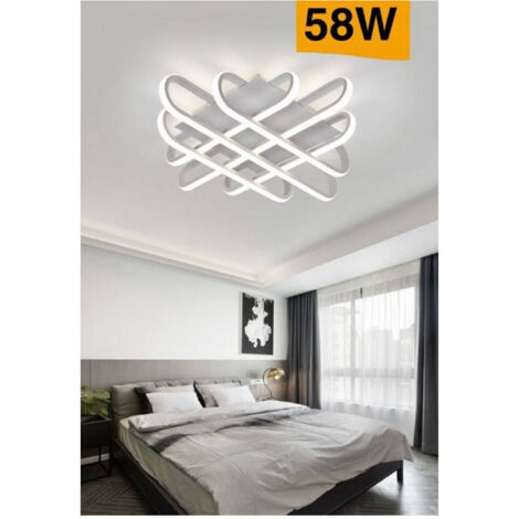 TrAdE Shop Traesio - Plafoniera Da Soffitto Led 58 W Lampadario Moderno Luce 6500k 4000k 3000k C41-b - -Bianco Naturale      -
