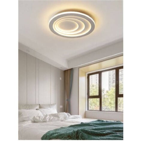 PLAFONIERA LED 32W LAMPADARIO SOFFITTO DESIGN CERCHI MODERNO TONDO Bianco Pn 04b 83528544
