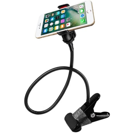 TrAdE Shop Traesio - Porta Cellulare Universale Flessibile Letto Da Tavolo Per Auto Sedia Supporto -