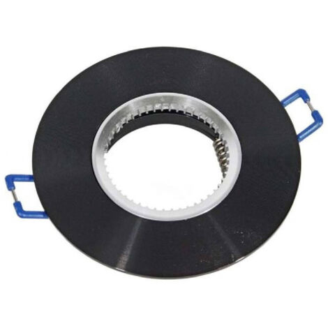 TrAdE Shop Traesio - Porta Faretto Da Incasso Tondo Supporto Per Faretti Luci Portafaretto Rotondo P7 - Nero