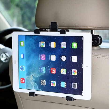 TrAdE Shop Traesio - Porta Tablet Supporto Per Auto Aggancio Poggiatesta Universale 24-28 Regolabile -