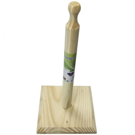 TrAdE Shop Traesio - Portarotolo Porta Rotolo Verticale In Legno Scottex Cucina Tavola Carta Strappo -