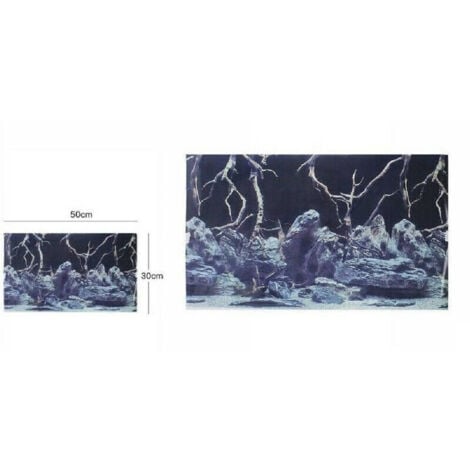 Sfondo Acquario Adesivo Statico Nero - PVC 2mm, 50x200 Cm - Facile Applicazione Senza Colla - Foto 8