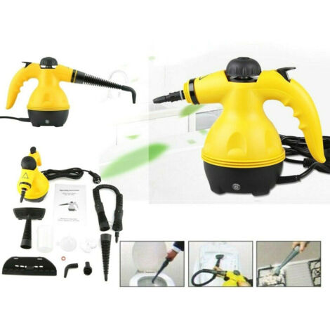 TrAdE Shop Traesio - Pulitore A Vapore Elettrico Portatile Multiuso 1000 Watt 350ml 50°c Accessori -