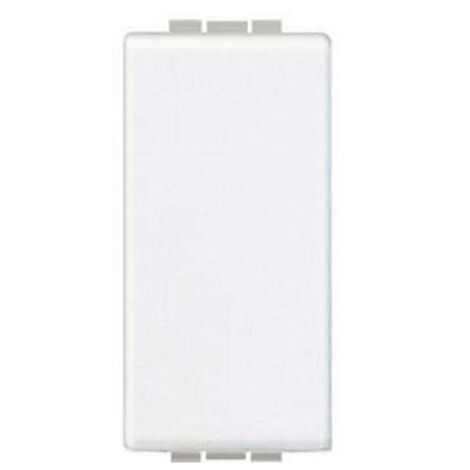 TrAdE Shop Traesio - Pulsanti Modulo Tasto Copriforo 2 Pezzi Pulsante Lk40056 Bianco 4,5hx2.3lx1.4scm -