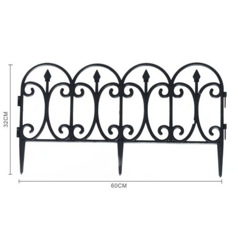 TrAdE Shop Traesio - Recinzione Per Giardino Steccato Bordo Per Prato In Polipropilene Dim 32x60cm -