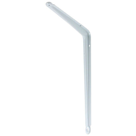 TrAdE Shop Traesio - Reggimensola Supporto Staffa Reggi Mensola In Metallo 12,5x15cm Bianca -