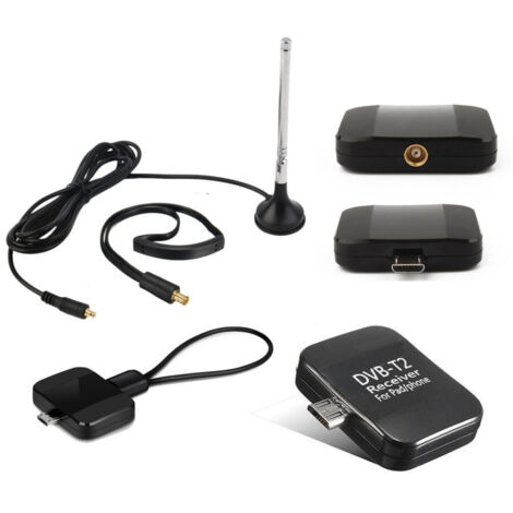TrAdE Shop Traesio - Ricevitore Digitale Terrestre Dvb-t2 X Android Tablet Smartphone Micro-usb Tv -