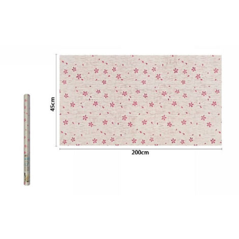 TrAdE Shop Traesio - Rotolo Pellicola Adesiva Pvc Fiorellini Rosa 45cmx2mt Mobili Cassetti Casa 71218 -