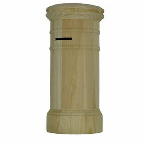 TrAdE Shop Traesio - Salvadanaio Forma Torre Tappo In Gomma Decoupage Monete Banconote Idea Regalo -