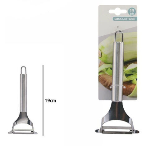 TrAdE Shop Traesio - Sbucciatore Pela Sbuccia Affetta Grattugia Frutta Verdura Universale 19cm 74090 -