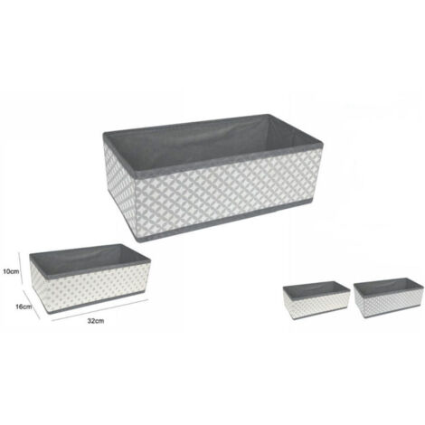 TrAdE Shop Traesio - Scatola Salvaspazio Portatutto Contenitore Armadio Organizer 32x16x10cm 53031a -