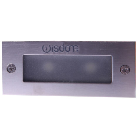 TrAdE Shop Traesio - Segnapasso Led Incasso Calpestabile Ip65 Rettangolare Da 2w Freddo Caldo - -Bianco Caldo      -