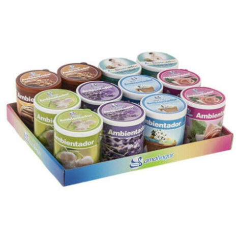 TrAdE Shop Traesio - Set 12 Deodoranti Barattolo Profumo Ambiente Assorbi Odori Varie Fragranze -