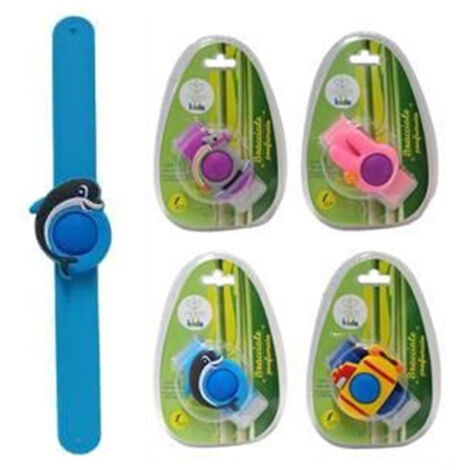 TrAdE Shop Traesio - Set 12pz Bracciale Con 2 Ricambi Profumati Citronella Bambini Repellente Insetti 639665a -