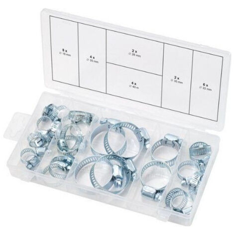 101 Fascette Stringitubo In Acciaio Inossidabile - Kit Multiuso Da 8 A 29 Mm Per Auto, Casa, Idraulica, Con Custodia - 4