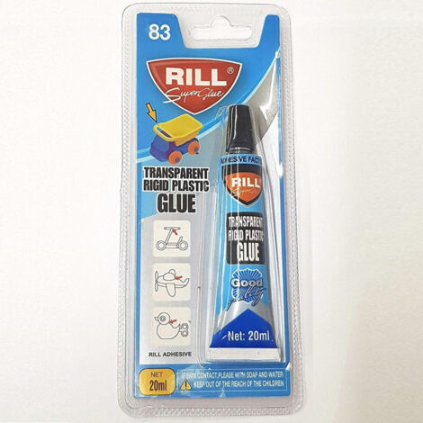 TrAdE Shop Traesio - Set 3 Pezzi Colla C.83 Adesivo 20ml Liquido Sigillante Giocattoli Pvc Plastica -