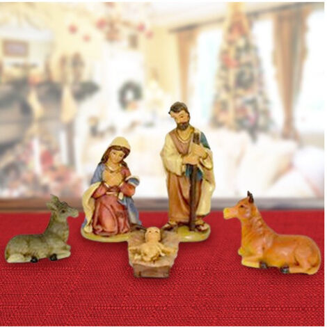 TrAdE Shop Traesio - Set Nativita' Per Presepe Napoletano Natale Statuine Presepi In Plastica 5cm -