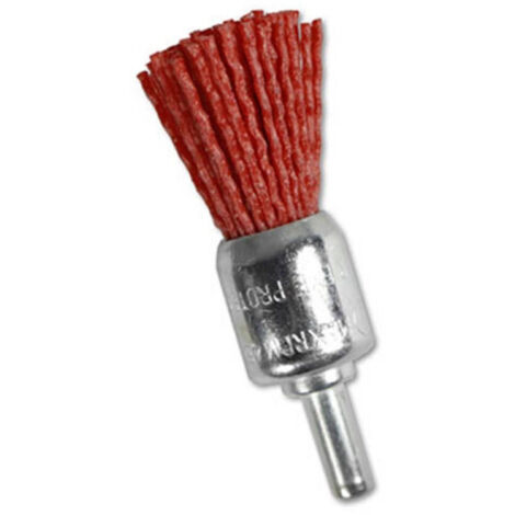 TrAdE Shop Traesio - Spazzola Abrasiva A Pennello Fili In Nylon 4500 Rpm Per Trapano Attacco 6mm 0767 -