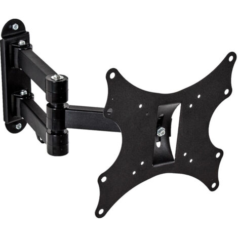 TrAdE Shop Traesio - Staffa Porta Tv Monitor Da 14" A 32" Supporto Parete Braccio 360° Fino 35kg -