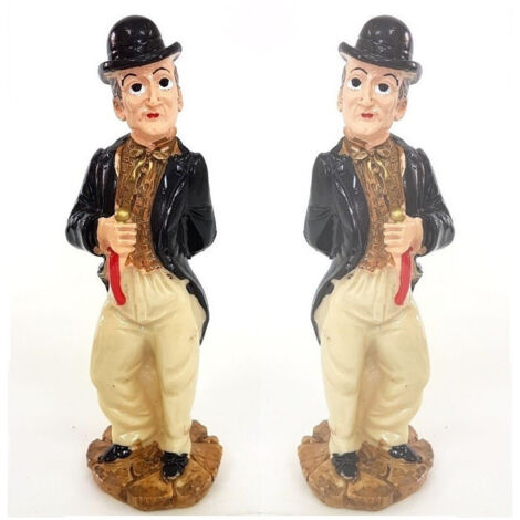 TrAdE Shop Traesio - Statuina Portafortuna Decorazione Totò Con Cornetto In Resina 11,5cm -
