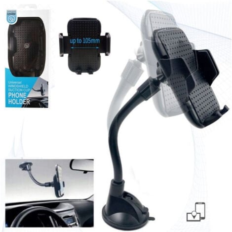 TrAdE Shop Traesio - Supporto Cellulare Auto Per Cruscotto Parabrezza Con Ventosa Portacellulare 360° -