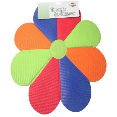 TrAdE Shop Traesio - Tappeto Tappetino Antiscivolo Bagno Cucina Multiuso 40x60cm Fiore Colorato -