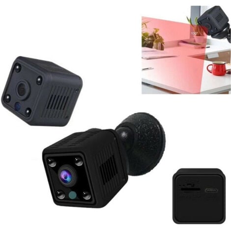 TrAdE Shop Traesio - Telecamera Nascosta Microcamera Detection Spy Wifi Ip Hd 960p Sd 4 Led -